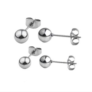 Surgical Stainless Steel Ball Stud earring set